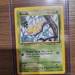 Pokemon Weedle Trading Card